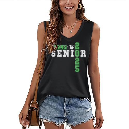 Golf Senior Night Golf Senior 2025 Graduation 33 Women's V-Neck Tank Top - Best Gift Smart