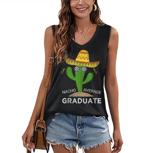 High School College Graduate Graduation Women's V-Neck Tank Top - Best Gift Smart