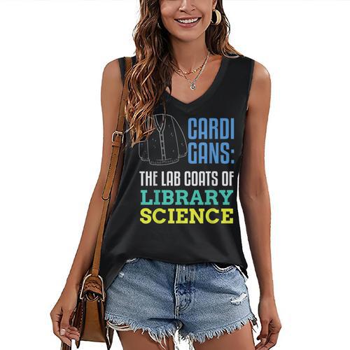 Librarian Library Science Major Masters Degree Graduation Women's V-Neck Tank Top - Best Gift Smart