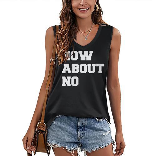 How About No Introvert Not So Social Women's V-Neck Tank Top - Raresse