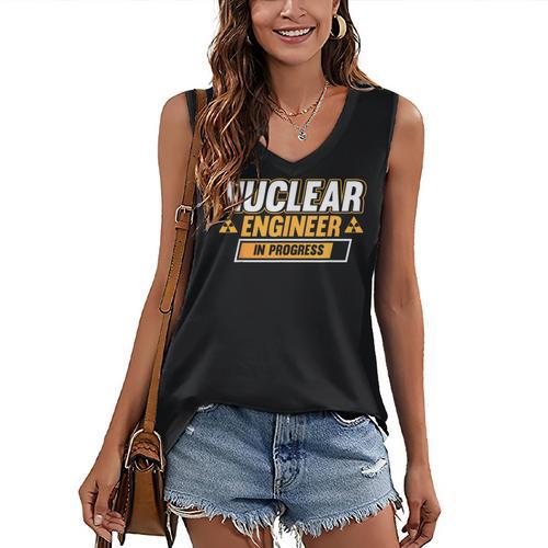 Nuclear Engineer In Progress Engineer Graduation Women's V-Neck Tank Top - Best Gift Smart