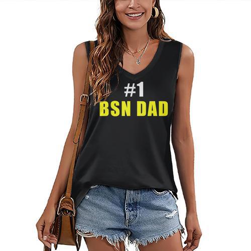 Nurse BSN Student Graduate Dad Nursing Graduation Women's V-Neck Tank Top - Best Gift Smart