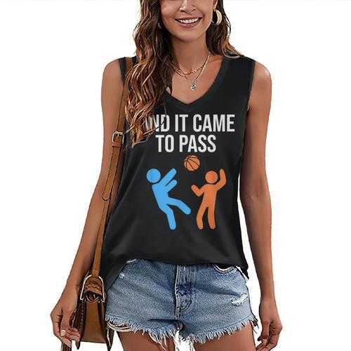 And It Came To Pass Book Of Mormon LDS Missionary Women's V-Neck Tank Top - Bookorys