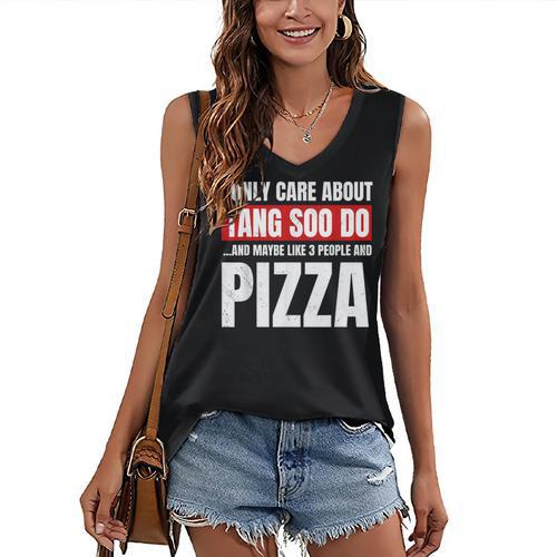 Tang Soo Do Sparring Martial Artist Karate Master Introvert Women's V-Neck Tank Top - Raresse