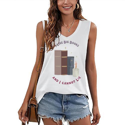 I Like Big Books Bookworm Tee Women's V-Neck Tank Top - Bookorys UK