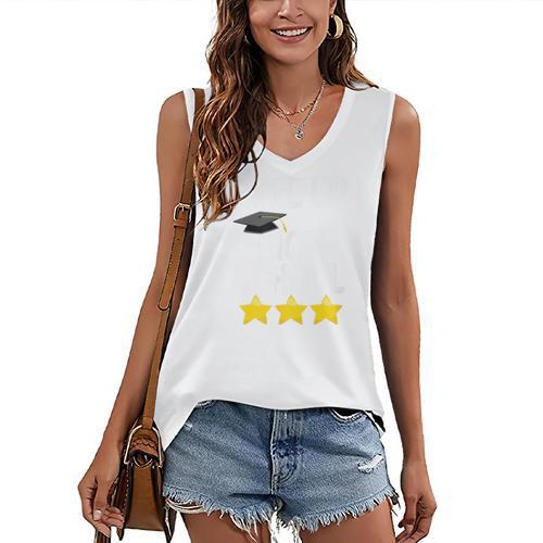 Level Up High School 8th Grade Graduation T-Shirt Women's V-Neck Tank Top - Best Gift Smart