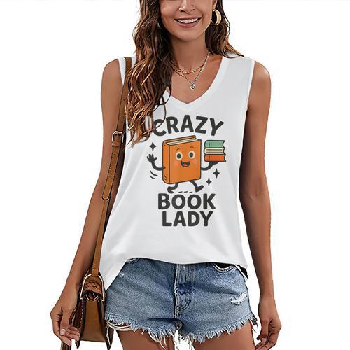 Librarian Book Reader Collector Book Worm For Women Women's V-Neck Tank Top - Bookorys