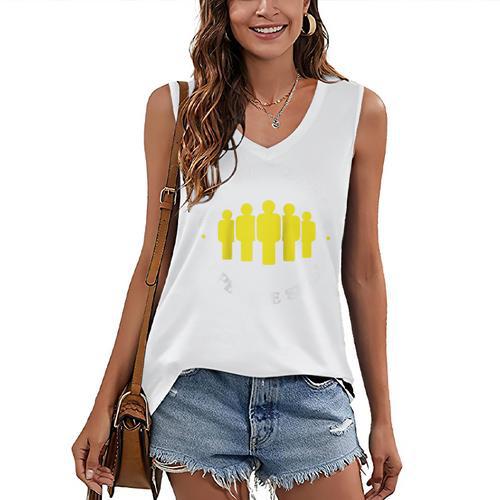 Overestimating Skills Introvert For Workers Raglan Baseball Tee Women's V-Neck Tank Top - Raresse