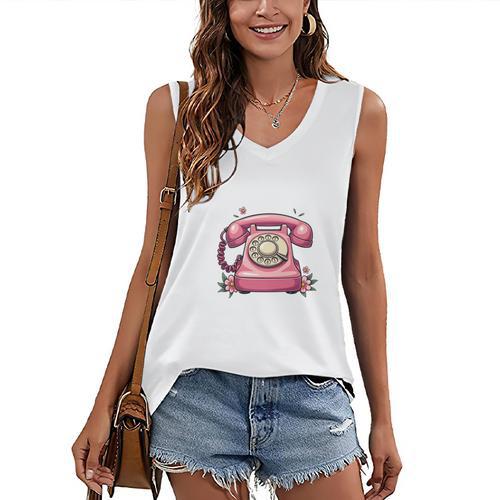 Please Be Patient With Me I'm From The 1900s Women Girl Women's V-Neck Tank Top - Figerry
