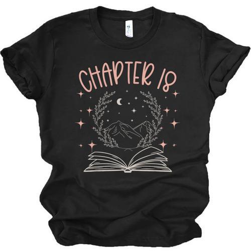 18th Birthday Girls Book Lovers Chapter 18 Its My Birthday Unisex Jersey T-Shirt - Bookorys CA