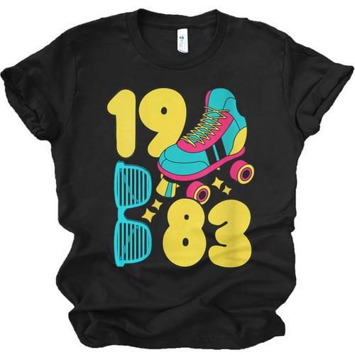 1983 Retro Raised In The 80s Old School Nostalgia Vibes Unisex Jersey T-Shirt - Figerry