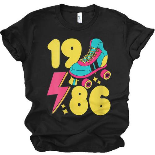 1986 Retro Raised In The 80s Old School Nostalgia Vibes Unisex Jersey T-Shirt - Figerry