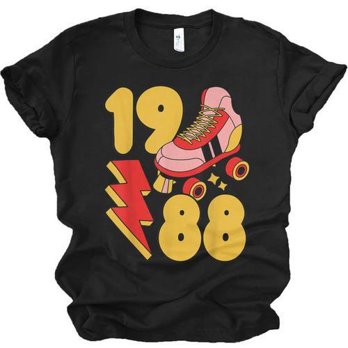 1988 Retro Roller Skate Vintage 80s Nostalgia Collector Unisex Jersey T-Shirt - Figerry