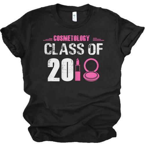 2018 Cosmetology Graduation Shirt Makeup Artist Unisex Jersey T-Shirt - Best Gift Smart