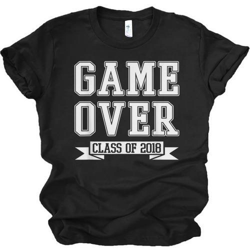 2018 Game Over College High School Graduation Senior Shirt Unisex Jersey T-Shirt - Best Gift Smart