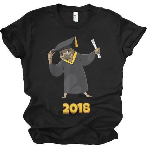 2018 Graduation Shirts Sloth Lovers For Women Teens Unisex Jersey T-Shirt - Best Gift Smart
