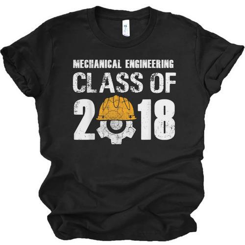 2018 Mechanical Engineering Graduation Shirt Mechanic Unisex Jersey T-Shirt - Best Gift Smart