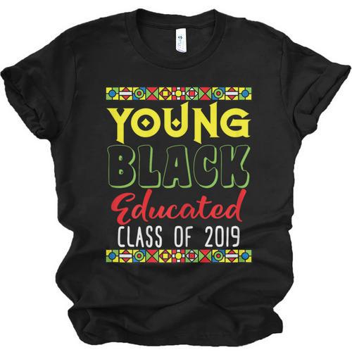 2019 African American High School Graduation Senior T Shirt Unisex Jersey T-Shirt - Best Gift Smart