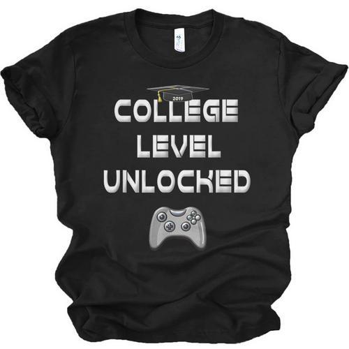 2019 High School Graduation College Level Unlocked Tee Unisex Jersey T-Shirt - Best Gift Smart