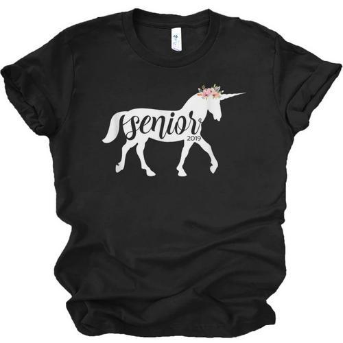 2019 Senior Unicorn Shirt Graduation High School College Unisex Jersey T-Shirt - Best Gift Smart