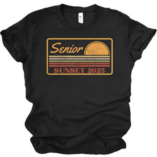 2025 Graduation Highschool Senior Sunset Unisex Jersey T-Shirt - Best Gift Smart