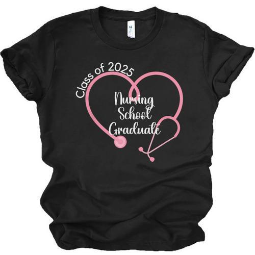 2025 Nursing School Graduate Nurse Graduation Unisex Jersey T-Shirt - Best Gift Smart