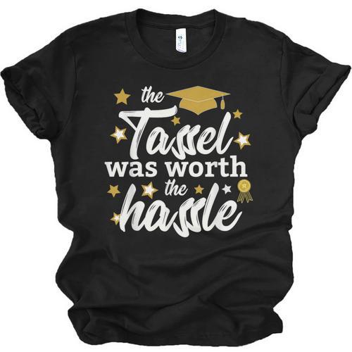 2026 Tassel Graduation The Tassel Was Worth The Hassle Unisex Jersey T-Shirt - Best Gift Smart