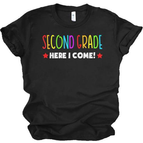 2nd Grade Here I Come Kids 1st Grade Graduation Unisex Jersey T-Shirt - Best Gift Smart