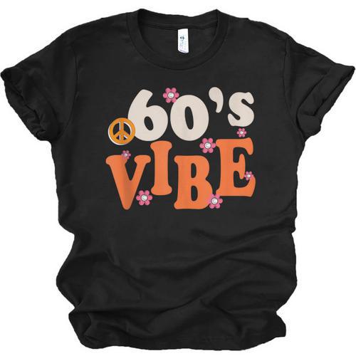 60's Vibe Retro Nostalgia Classic Mixtape Era 1960s Party Unisex Jersey T-Shirt - Figerry