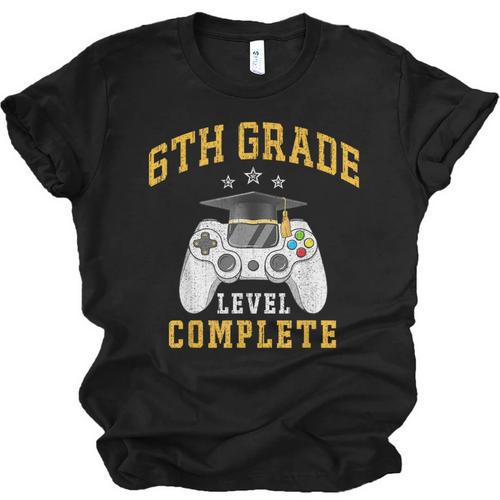 6th Grade Graduation Senior Video Gamer Graduated Unisex Jersey T-Shirt - Best Gift Smart