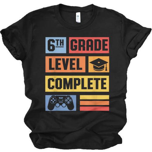 6th Grade Level Complete Shirt Graduation Last Day Of School Unisex Jersey T-Shirt - Best Gift Smart