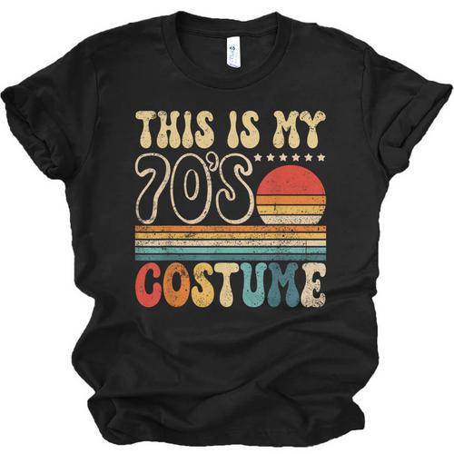 This Is My 70s Costume Vintage Nostalgia Mixtape 1970s Party Unisex Jersey T-Shirt - Figerry