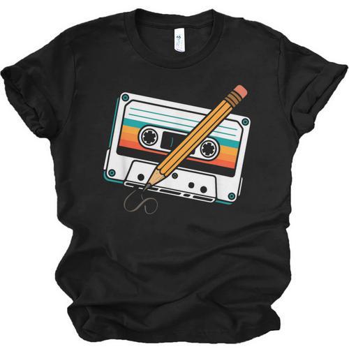 80 S 80s 90s Cassette Tape Nostalgia Retro Band Unisex Jersey T-Shirt - Figerry