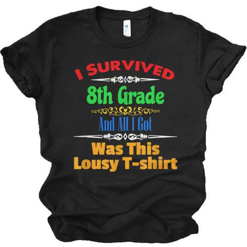 8th Grade Graduation Boys Girls Grad Education Unisex Jersey T-Shirt - Best Gift Smart