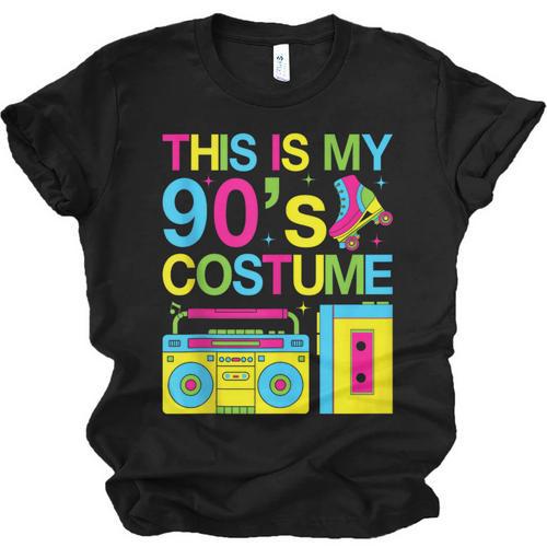 This Is My 90's Costume Retro 1990s Style Cassette Nostalgia Unisex Jersey T-Shirt - Figerry