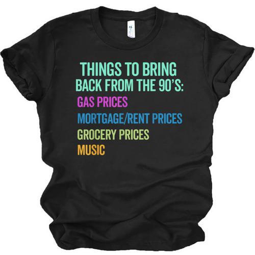 90's Lover Nineties 1990's Born Nostalgia Politics Unisex Jersey T-Shirt - Figerry
