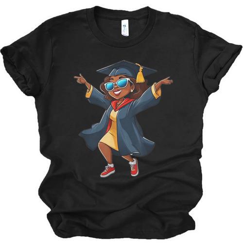 African American Woman Girl Graduation Class Unisex Jersey T-Shirt - Best Gift Smart