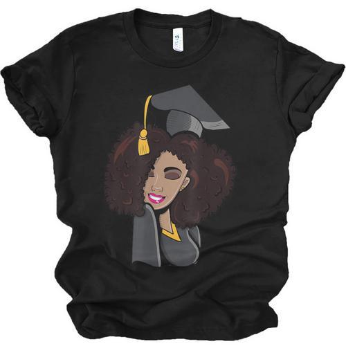 African Woman Educated Graduation 2019 Proud Unisex Jersey T-Shirt - Best Gift Smart