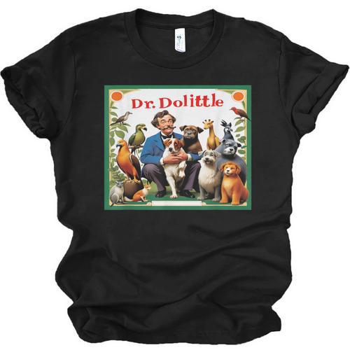 Animal Doctor & Communicator Dr Dolittle Children's Book Cover Unisex Jersey T-Shirt - Bookorys