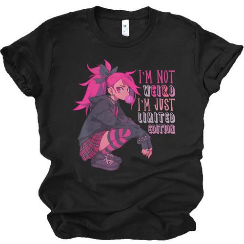 Anime Girl I'm Not Weird Just Limited Edition Introvert Goth Unisex Jersey T-Shirt - Raresse