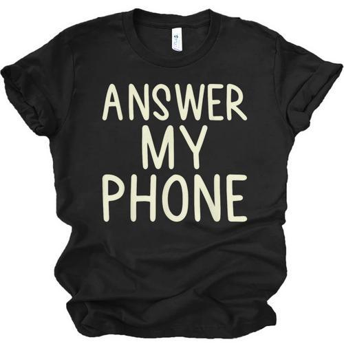 Answer My Phone I Introvert Unisex Jersey T-Shirt - Raresse