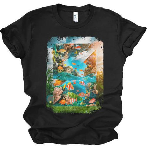 Aqua In The Skies Frutiger Aero Unisex Jersey T-Shirt - Figerry