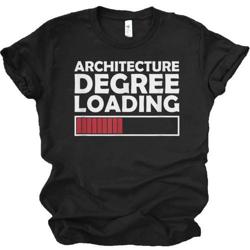 Architecture Degree Loading Graduation Student Unisex Jersey T-Shirt - Best Gift Smart