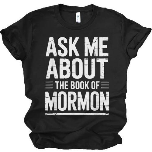 Ask Me About The Book Of Mormon Unisex Jersey T-Shirt - Bookorys CA