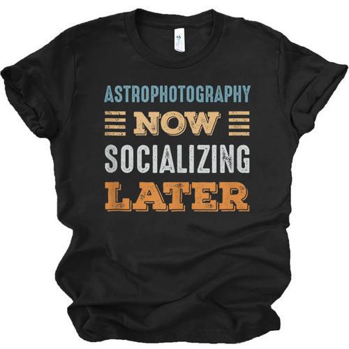 Astrophotography Now Minimal Socializing Introvert Vintage Unisex Jersey T-Shirt - Raresse