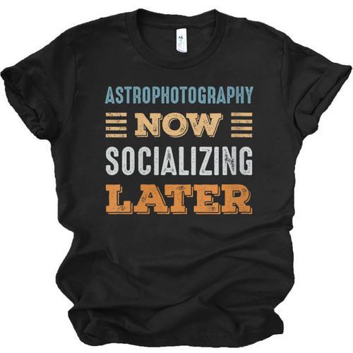Astrophotography Now Minimal Socializing Introvert Vintage Unisex Jersey T-Shirt - Raresse