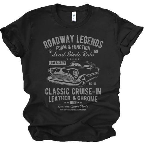 Automotive Nostalgia Classic Car Cruise-In Distressed Unisex Jersey T-Shirt - Figerry