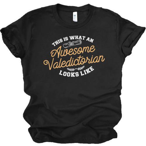 This Is What An Awesome Valedictorian Looks Like Graduation Unisex Jersey T-Shirt - Best Gift Smart