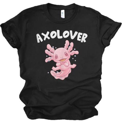 Axolovert Axolotl Humor Salamander Introvert Unisex Jersey T-Shirt - Raresse