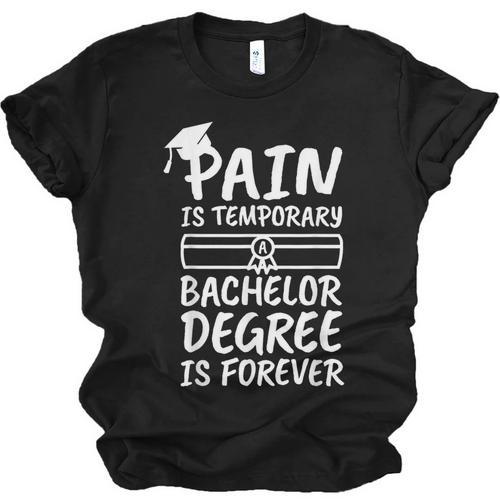 Bachelor Degree Graduation Unisex Jersey T-Shirt - Best Gift Smart